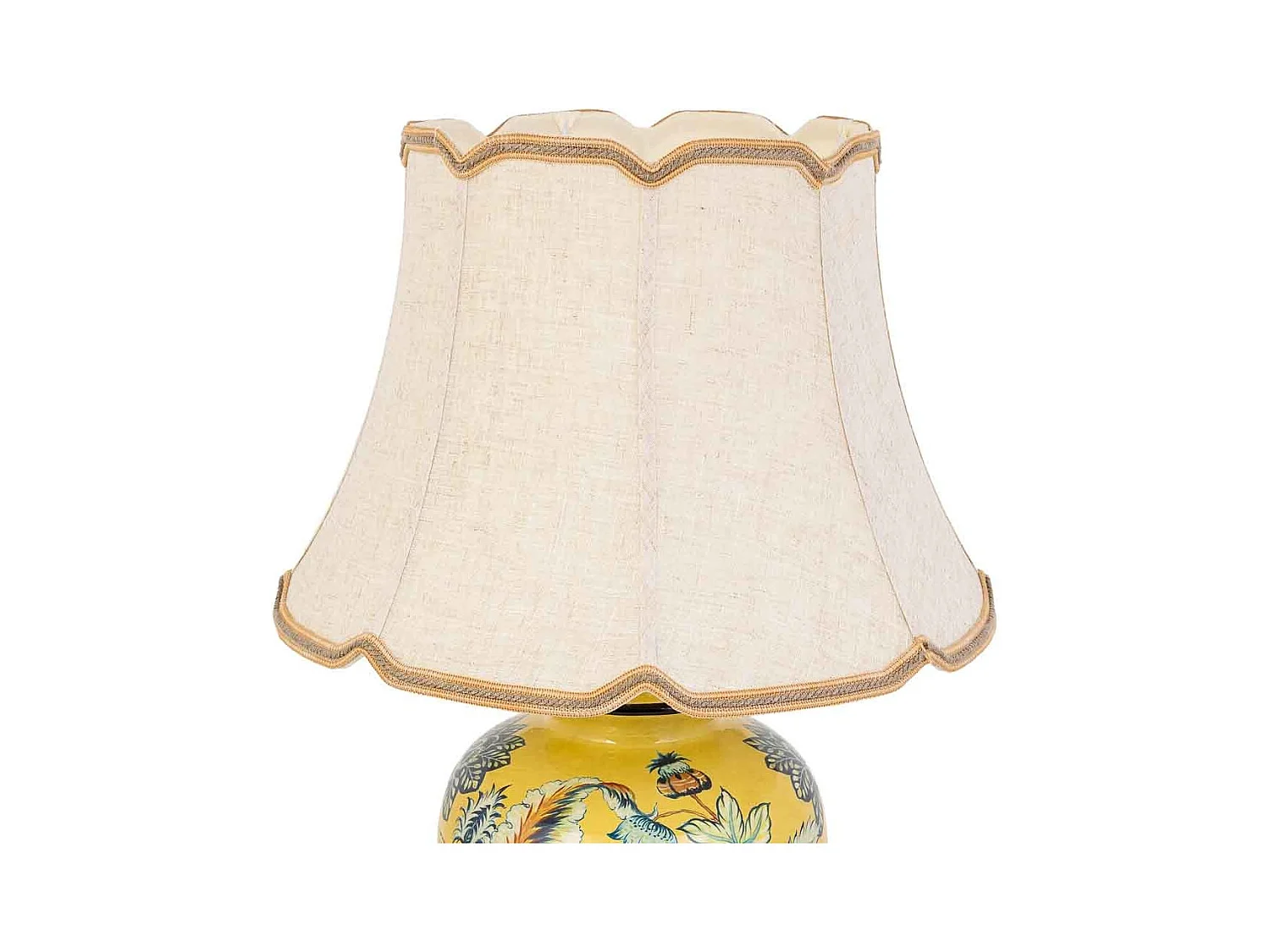 Lámpara de mesa de ceramica amarillo D45x78