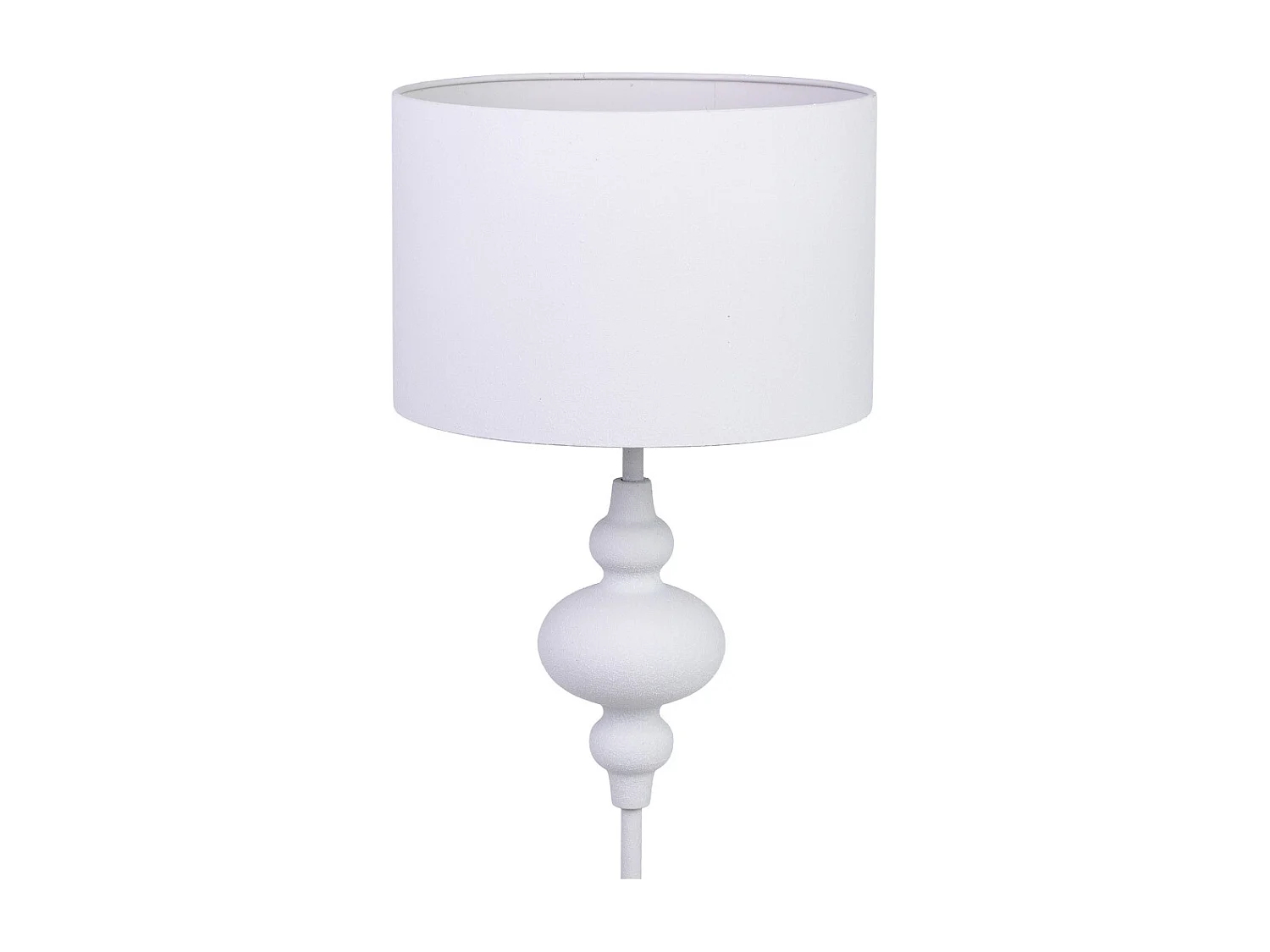 Lampe de table en métal blanc 30x30x80h cm