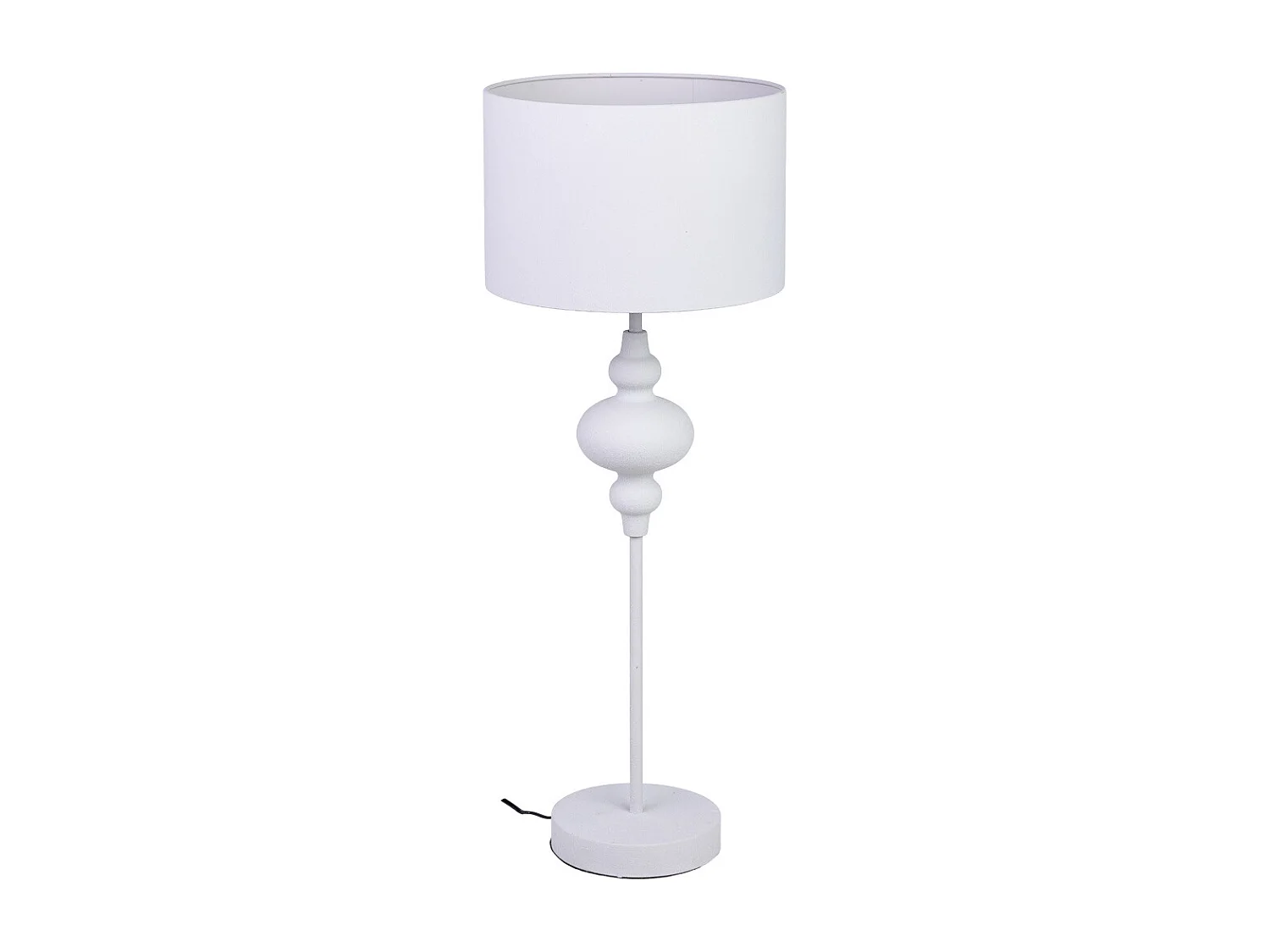 Lampe de table en métal blanc 30x30x80h cm