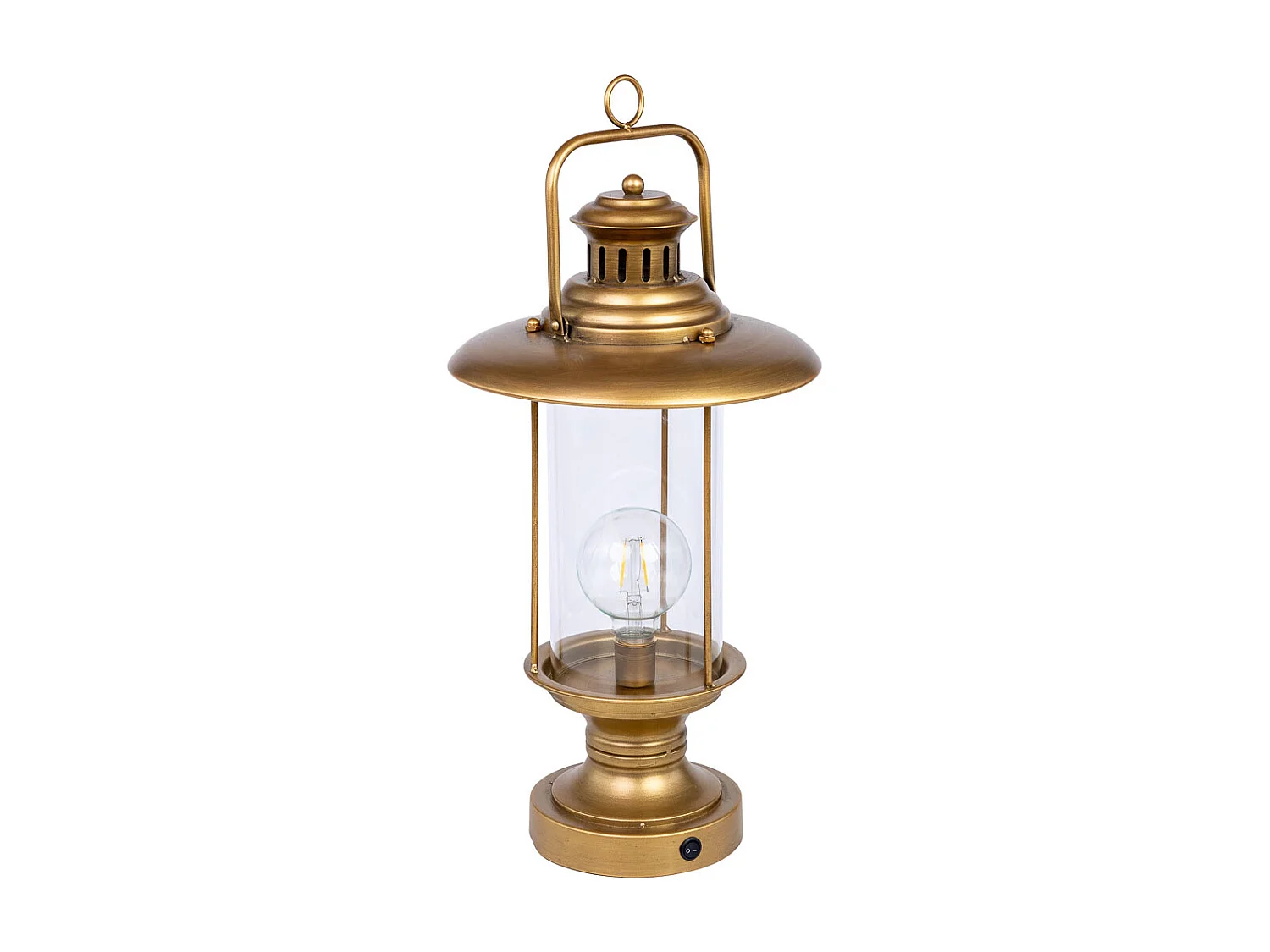 Lampada da tavolo metallo 25x25x46/51.5h cm