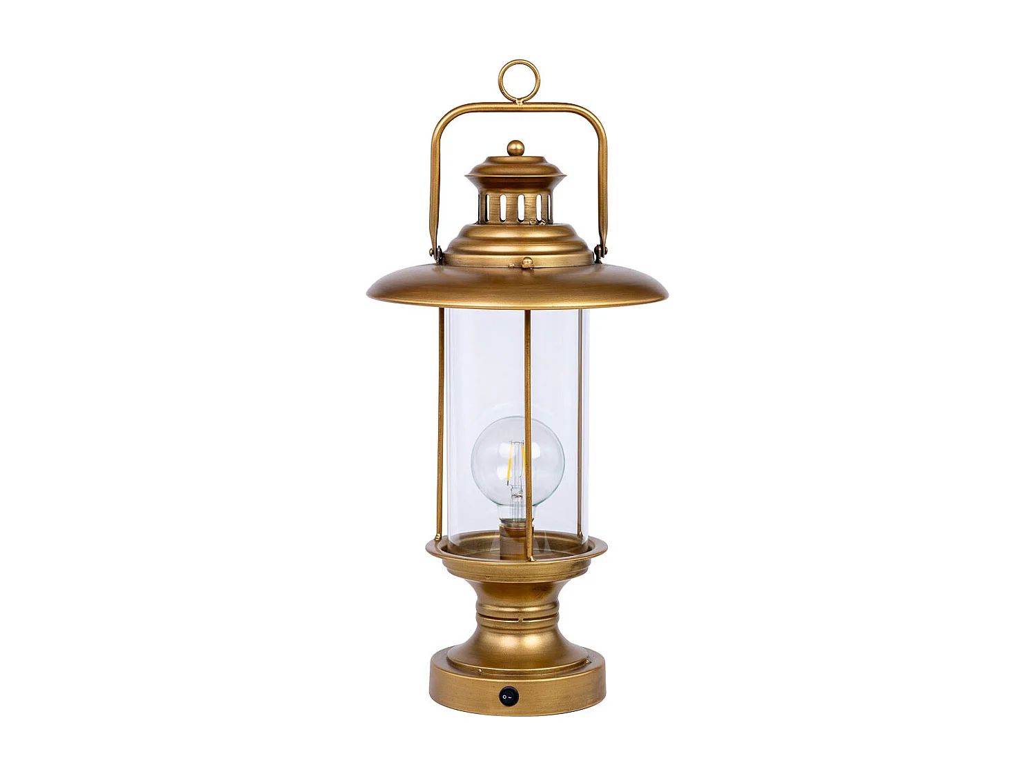 Lampada da tavolo metallo 25x25x46/51.5h cm