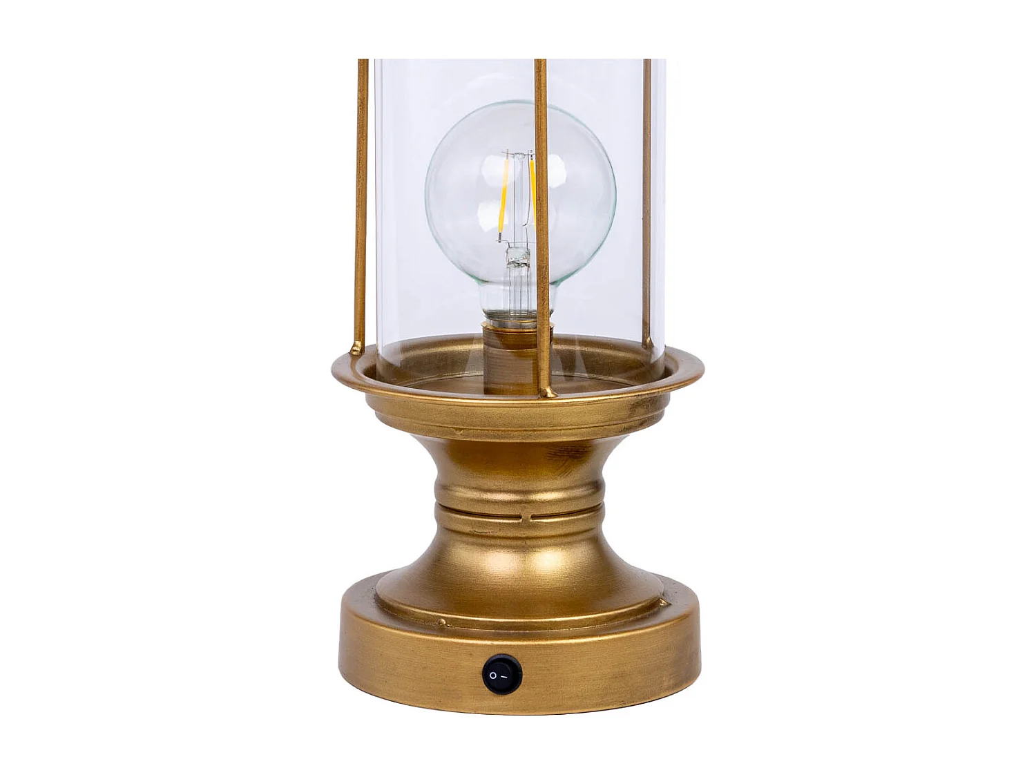 Lampada da tavolo metallo 25x25x46/51.5h cm