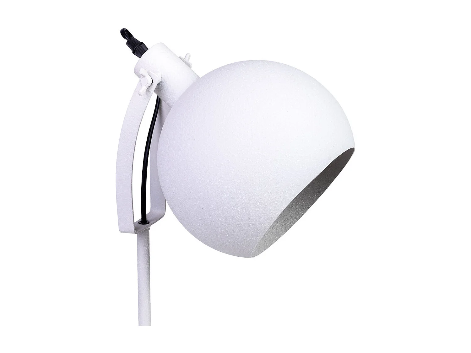 Lámpara de mesa de metal blanco 24x20x67h cm