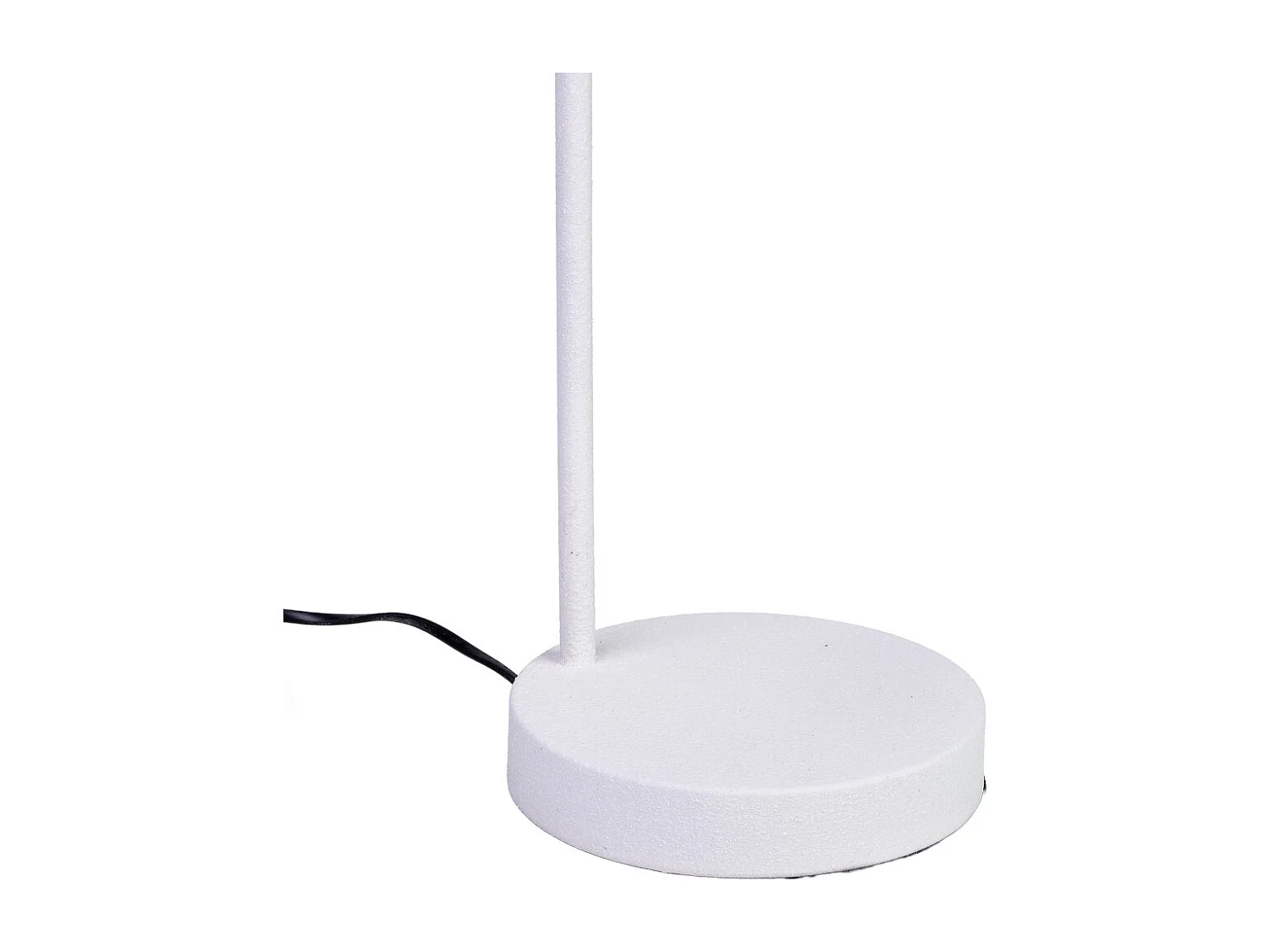 Lámpara de mesa de metal blanco 24x20x67h cm