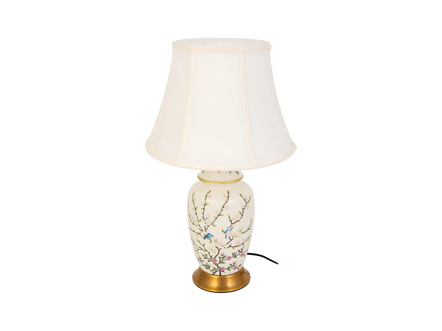Lampe de table en céramique blanche D33x55