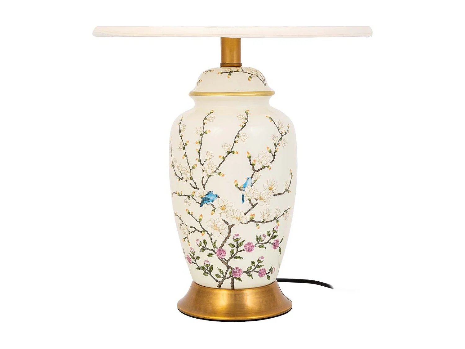 Lampe de table en céramique blanche D33x55