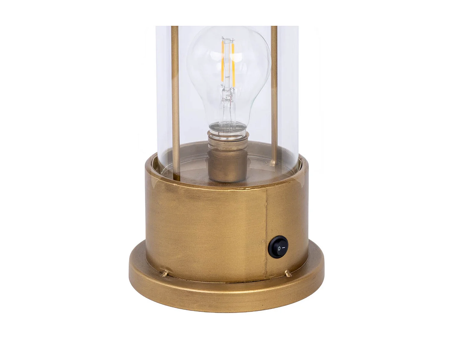 Lampe de table en métal 18x18x36,5h cm