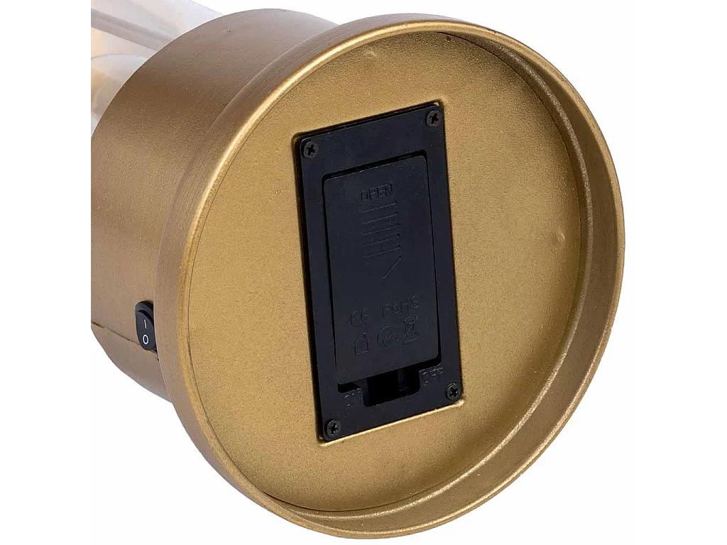 Lampe de table en métal 18x18x36,5h cm