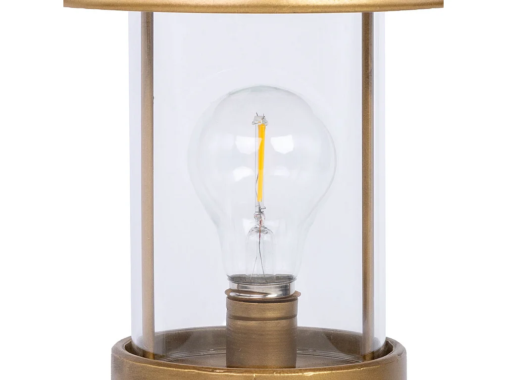 Lampada da tavolo in metallo 18x18x36,5h cm
