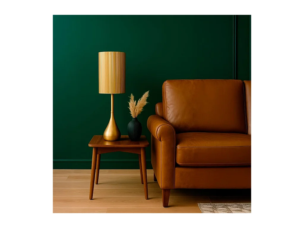 Lámpara de mesa de metal 20x20x73.5h cm