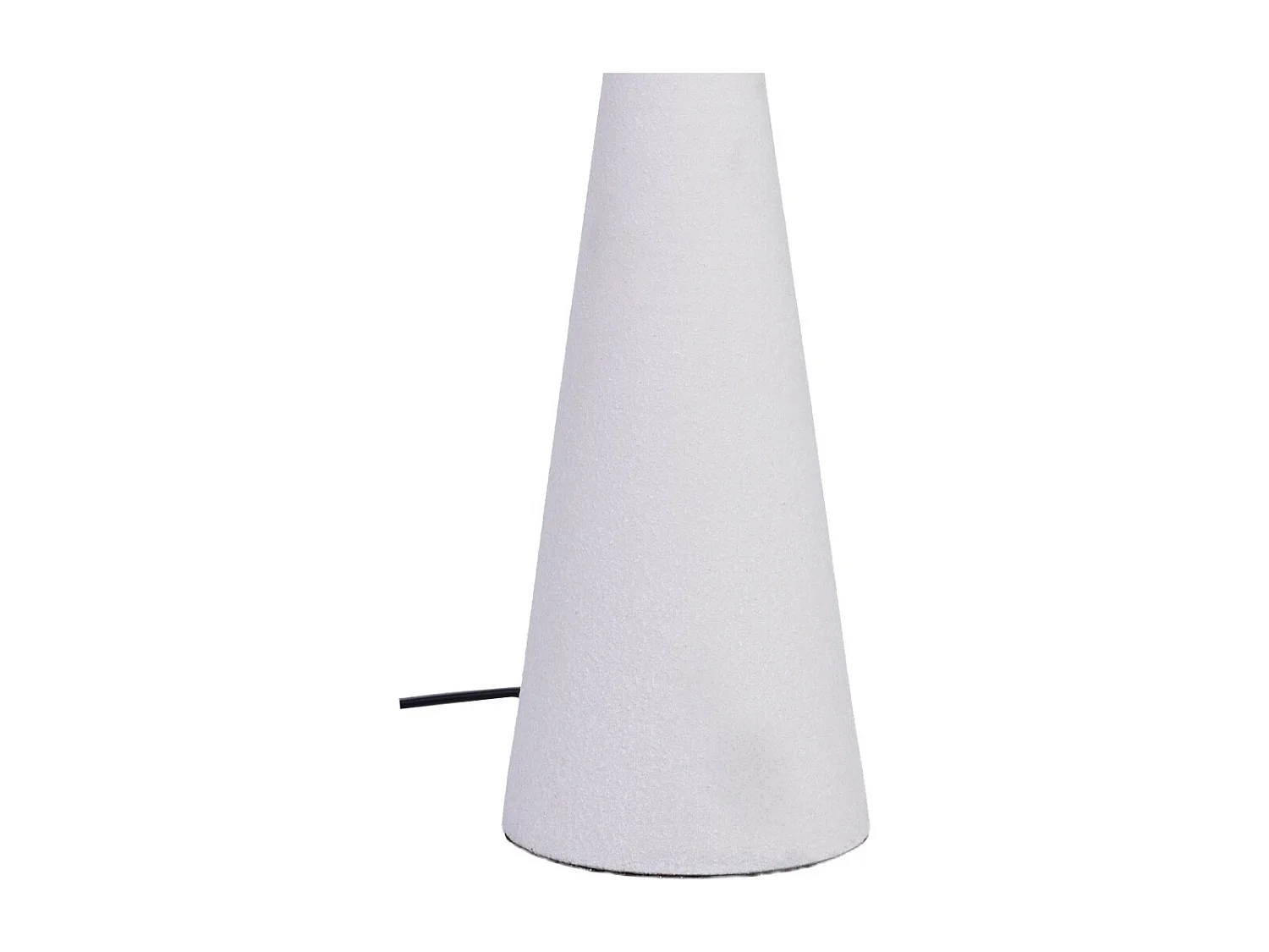Lampada tavolo metallo bianco 25.5x25.5x47/60h cm