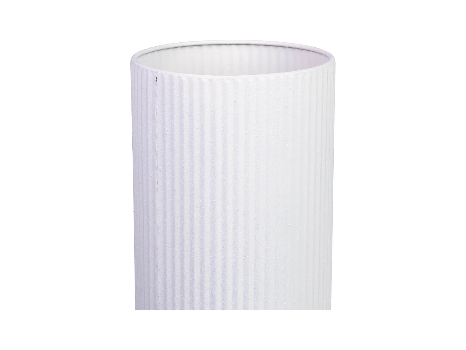 Lampe de table en métal blanc 18x18x56h cm