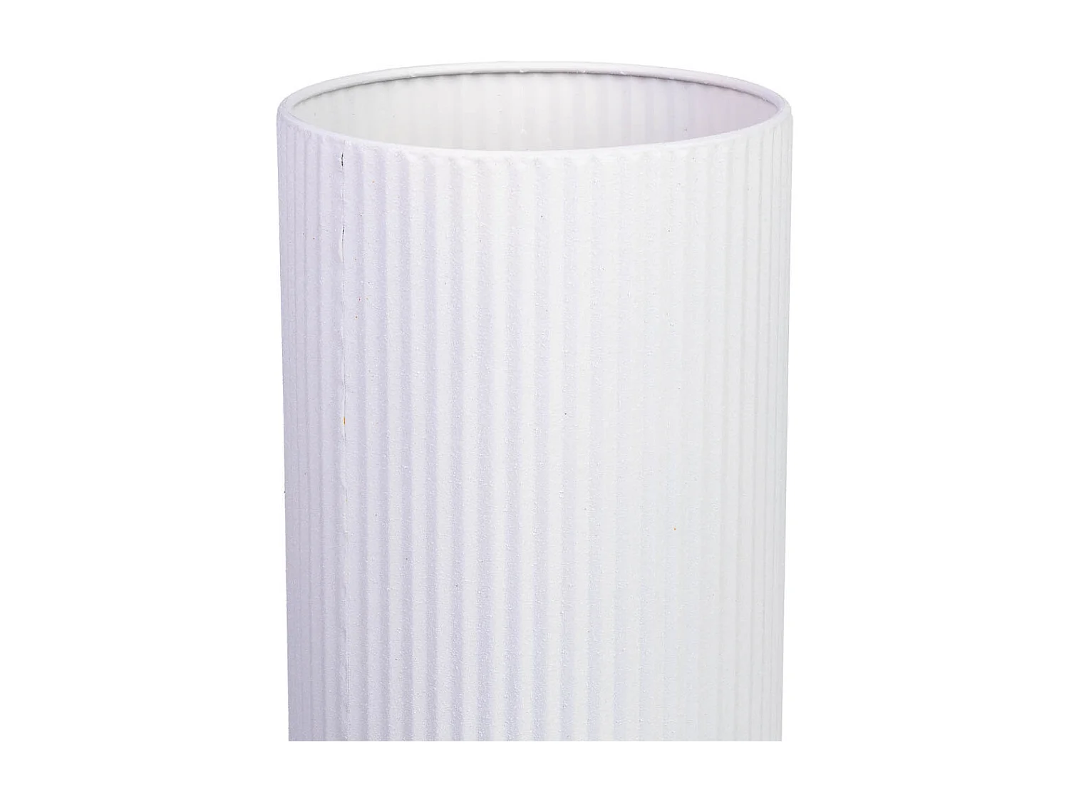 Lampada da tavolo metallo bianco 18x18x56h cm