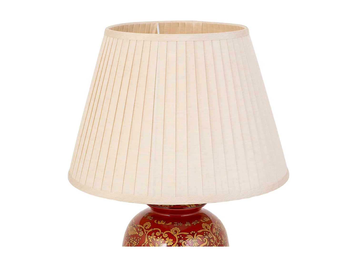 Candeeiro de mesa em cerâmica vermelha, D40x65h cm