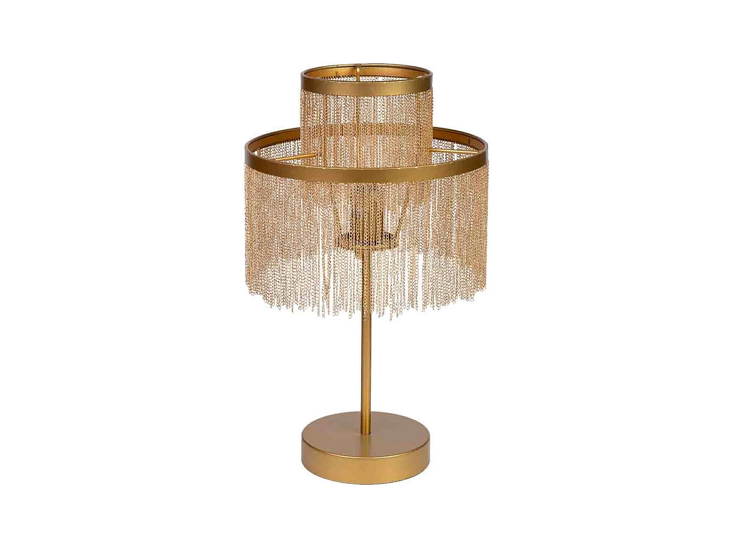 Lampe de table en métal 30x30x35/50h cm