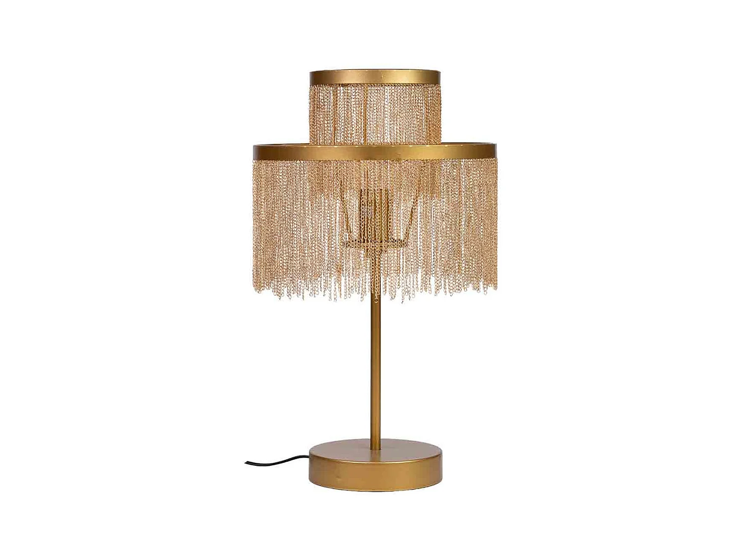 Lampe de table en métal 30x30x35/50h cm