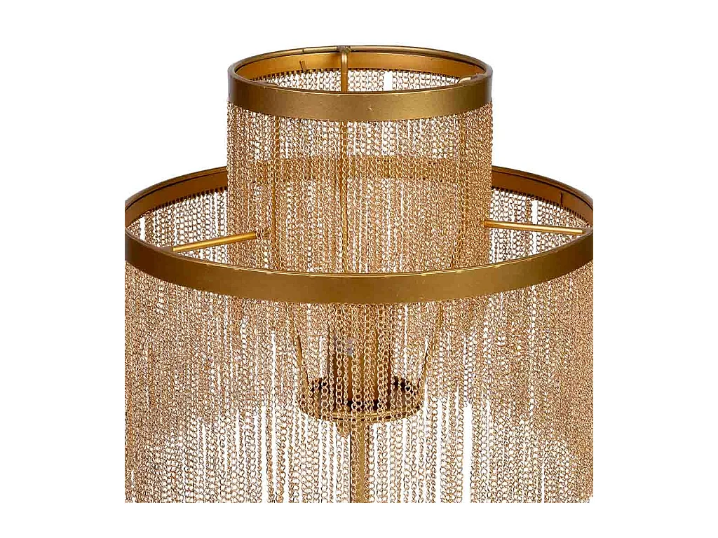 Lampe de table en métal 30x30x35/50h cm