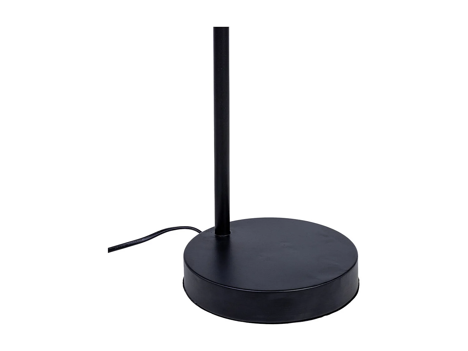 Candeeiro de mesa em metal preto com 1 foco 18x20x61h cm