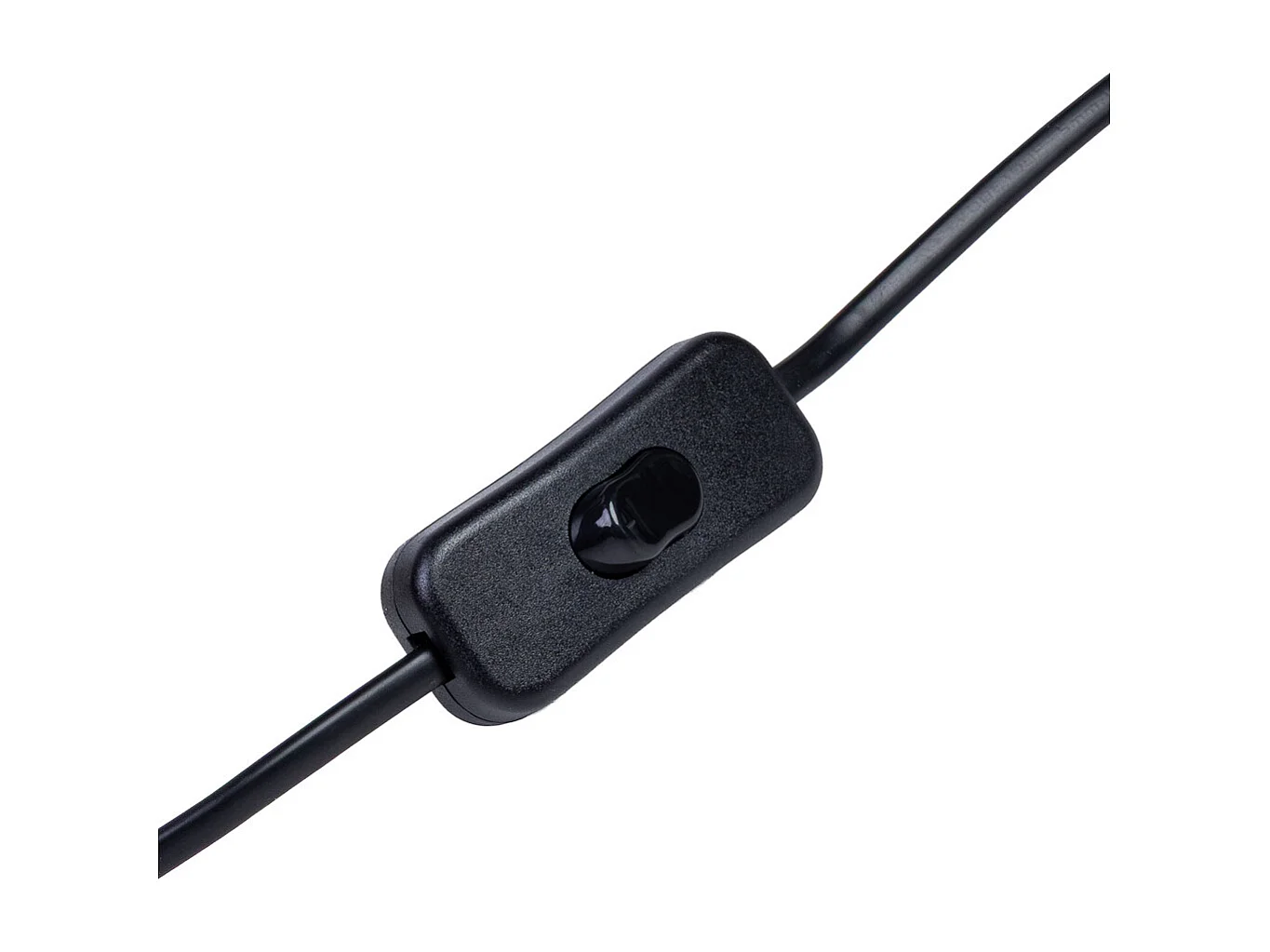 Candeeiro de mesa em metal preto com 1 foco 18x20x61h cm