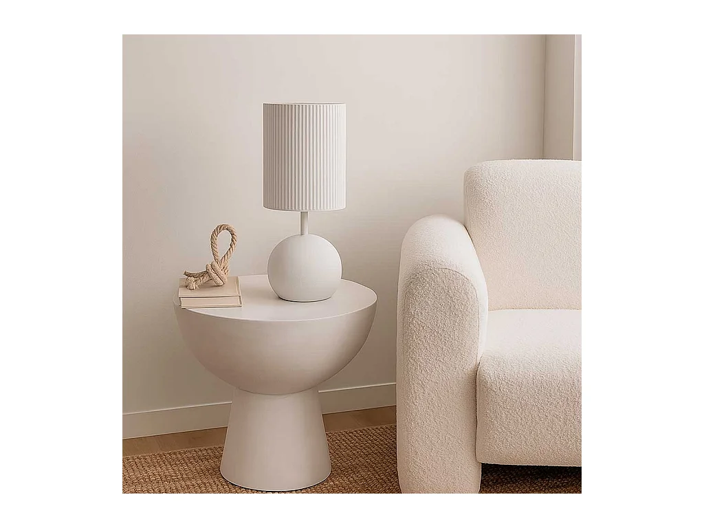 Lámpara de mesa de metal 19x19x45h cm