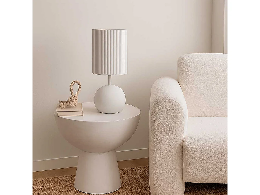 Lampe de table en métal 19x19x45h cm