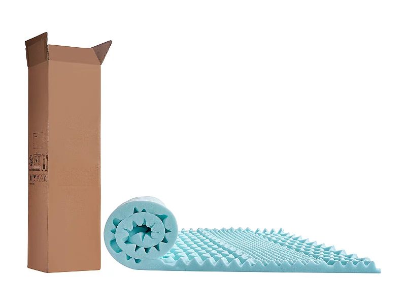 Manta SucceBuy de Espuma Memória, Tamanho Queen, Espessura 5,1 cm, Gel Refrigerante Suave