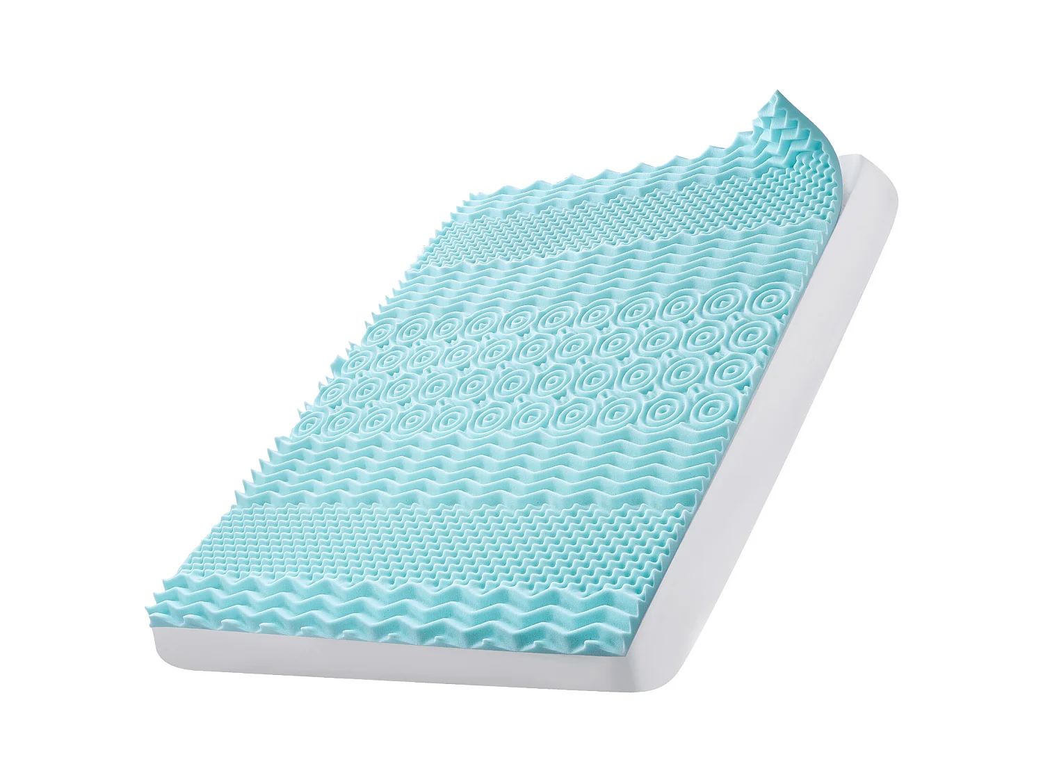 Manta SucceBuy de Espuma Memória, Tamanho Queen, Espessura 5,1 cm, Gel Refrigerante Suave