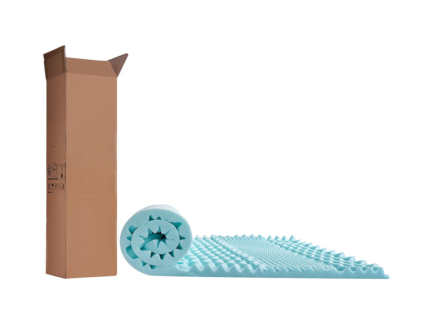 Memory Schaum Matras Topper SucceBuy, Queen Grootte, Dikte 5,1 cm, Zachte Koelgel