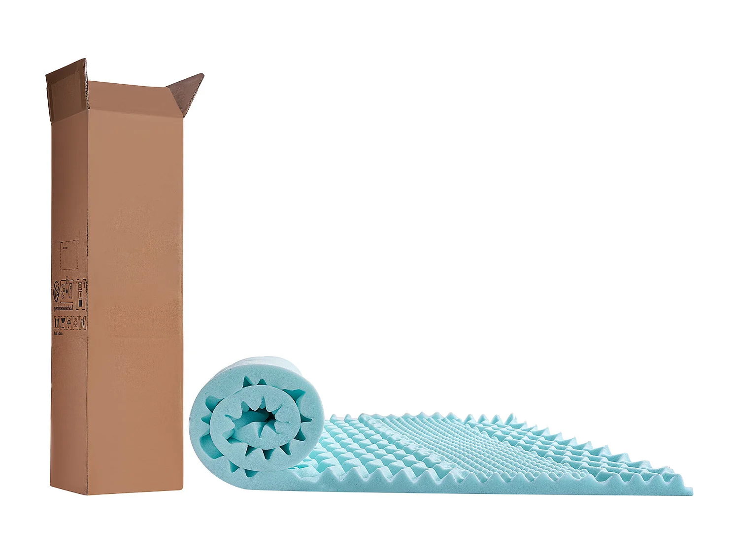 Surmatelas SucceBuy en Mousse à Mémoire de Forme, Queen, Épaisseur 5,1 cm, Gel Rafraîchissant Doux