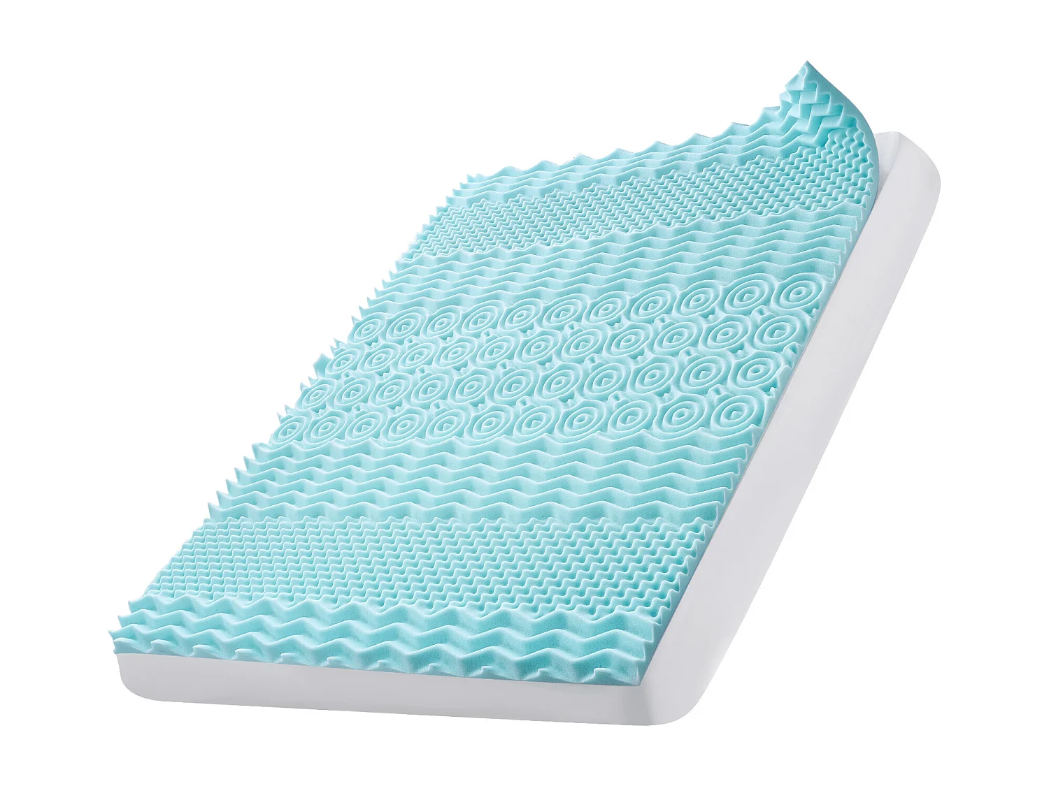 Surmatelas SucceBuy en Mousse à Mémoire de Forme, Queen, Épaisseur 5,1 cm, Gel Rafraîchissant Doux