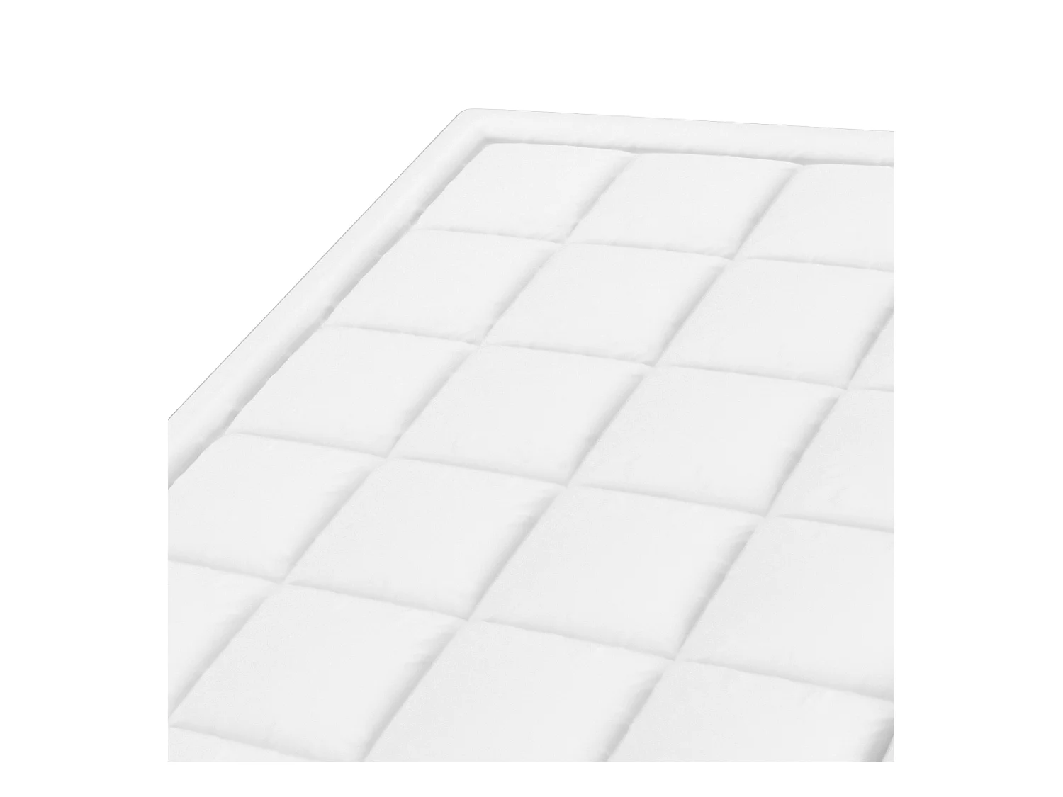 Surmatelas SucceBuy en Fibre de Verre, Queen, Épaisseur 2,5 cm, Amovible et lavable