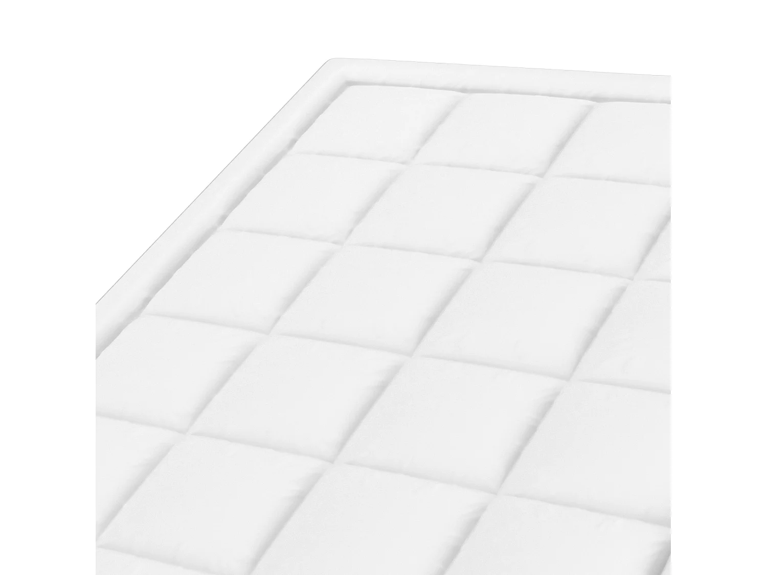 Surmatelas SucceBuy en Fibre de Verre, Queen, Épaisseur 2,5 cm, Amovible et lavable