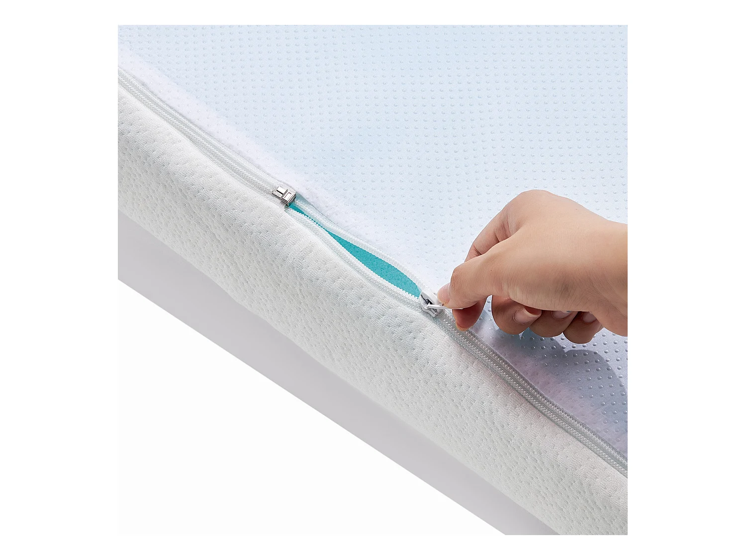 Surmatelas SucceBuy en Mousse à Mémoire de Forme, Queen, Épaisseur7,6 cm, Amovible et Lavable