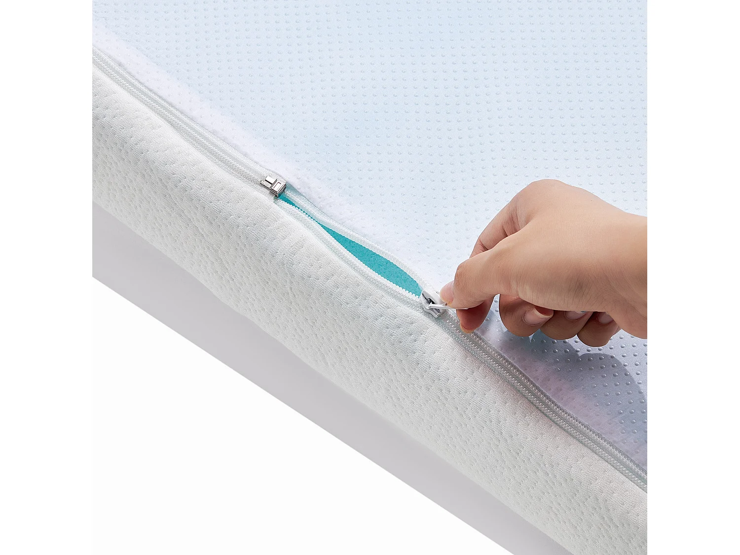 Surmatelas SucceBuy en Mousse à Mémoire de Forme, Queen, Épaisseur7,6 cm, Amovible et Lavable