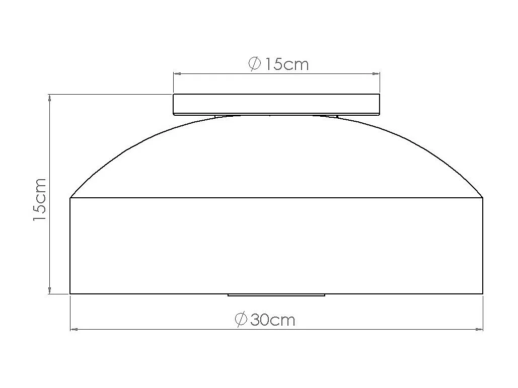 Lampada Da Soffitto Omiq Moderno Di Acciaio/Pvc - 4 Sorgenti Luminose - L.30 X A.15 Cm - Ocra Rossa