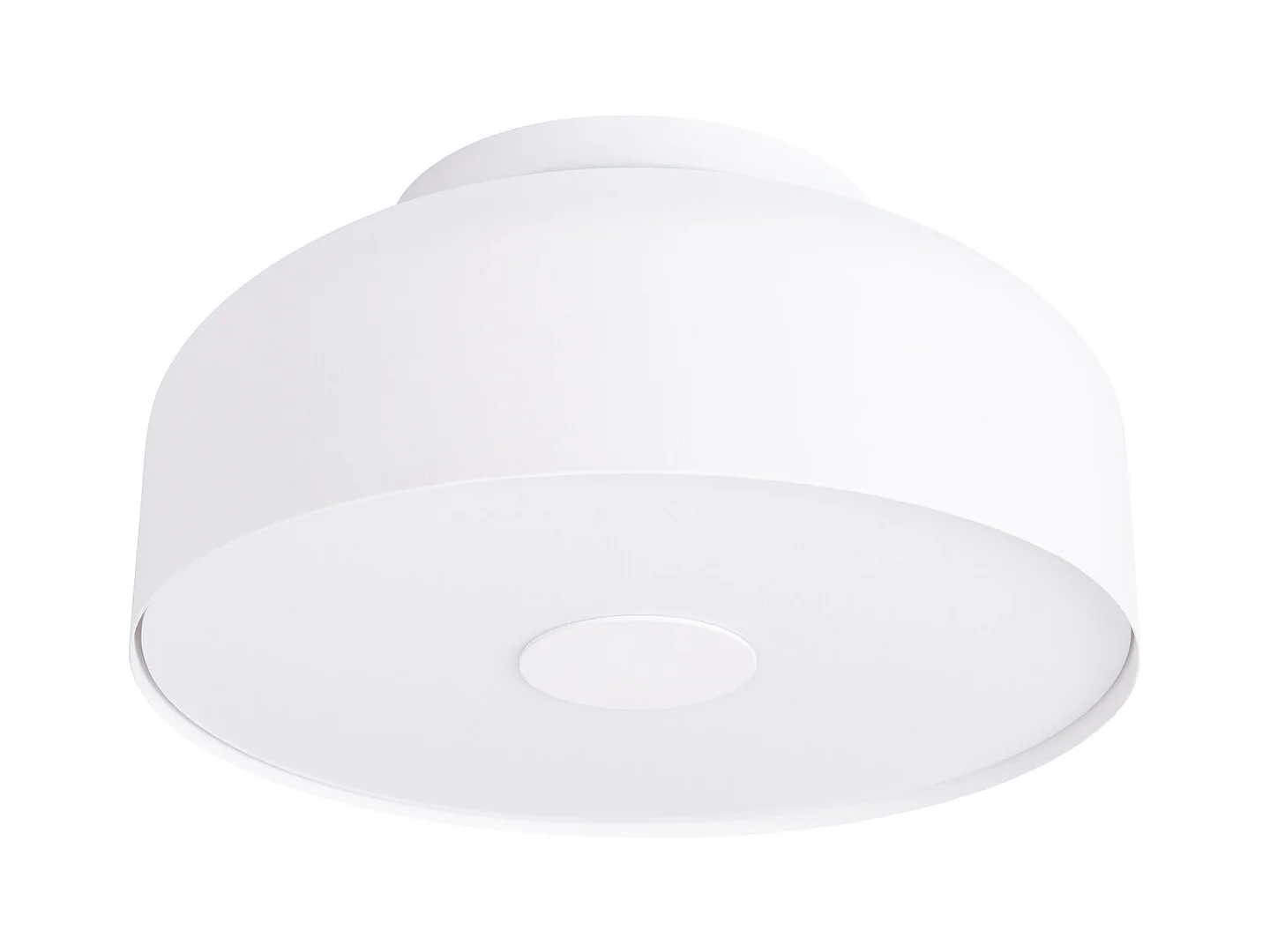 Plafonnier Omiq Moderne En Acier/Pvc - 4 Sources Lumineuses - L.30 X H.15 Cm - Blanc
