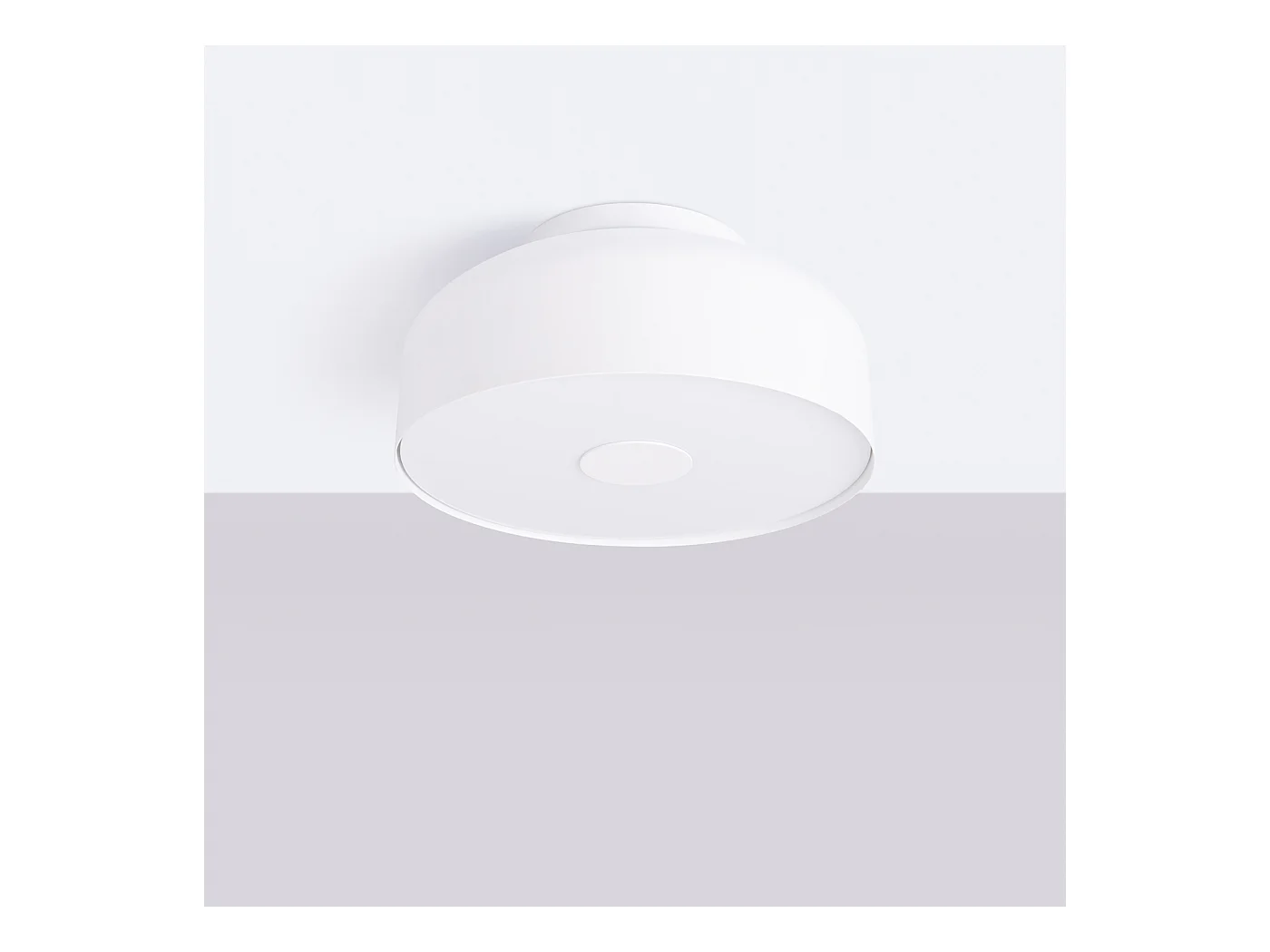 Plafonnier Omiq Moderne En Acier/Pvc - 4 Sources Lumineuses - L.30 X H.15 Cm - Blanc