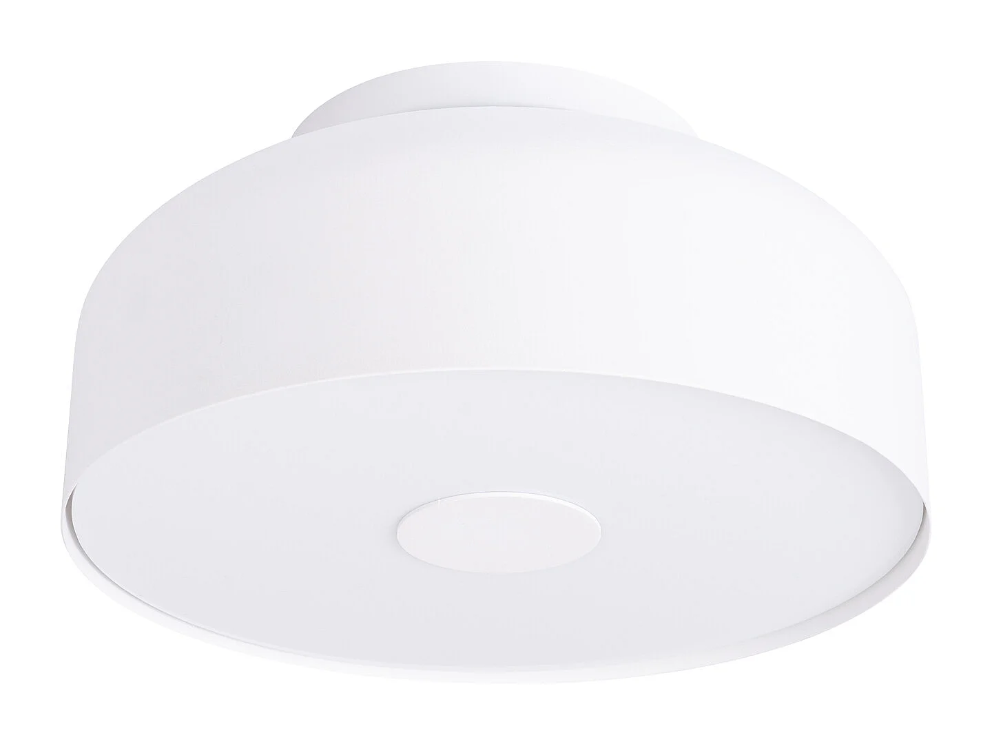 Plafonnier Omiq Moderne En Acier/Pvc - 4 Sources Lumineuses - L.30 X H.15 Cm - Blanc