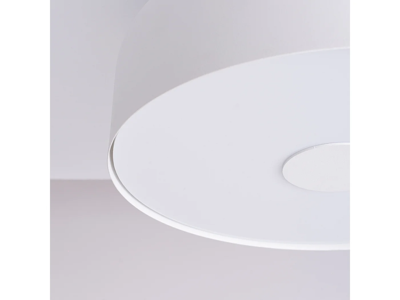 Plafonnier Omiq Moderne En Acier/Pvc - 4 Sources Lumineuses - L.30 X H.15 Cm - Blanc