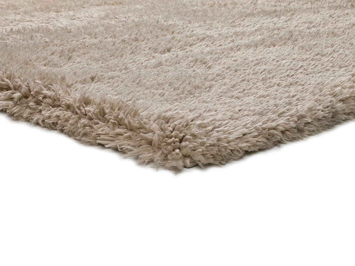 Tapis intérieur - shaggy - beige - 60 x 110 cm - SHAGGY REC BEIG