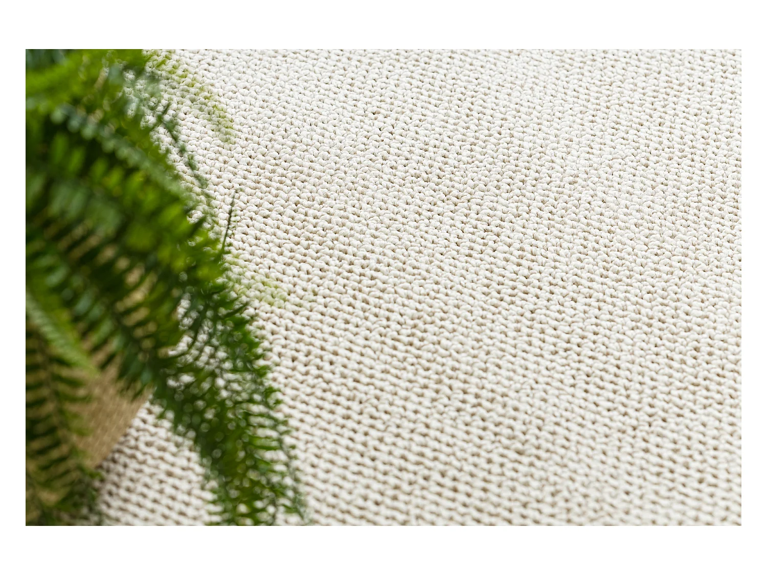 Tapis CASABLANCA LOOM crème, bouclé, doux intérieur et extérieur 200x300 cm