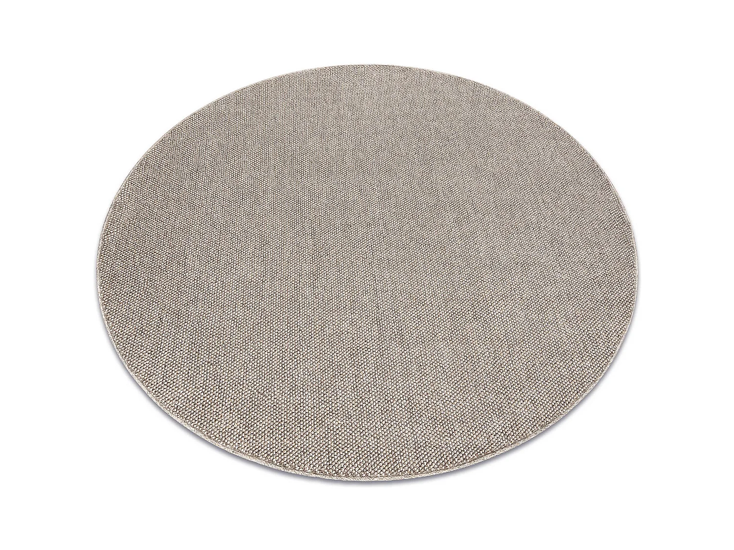 Tapis CASABLANCA LOOM cercle marron, bouclé, doux intérieur et exté cercle 133 cm