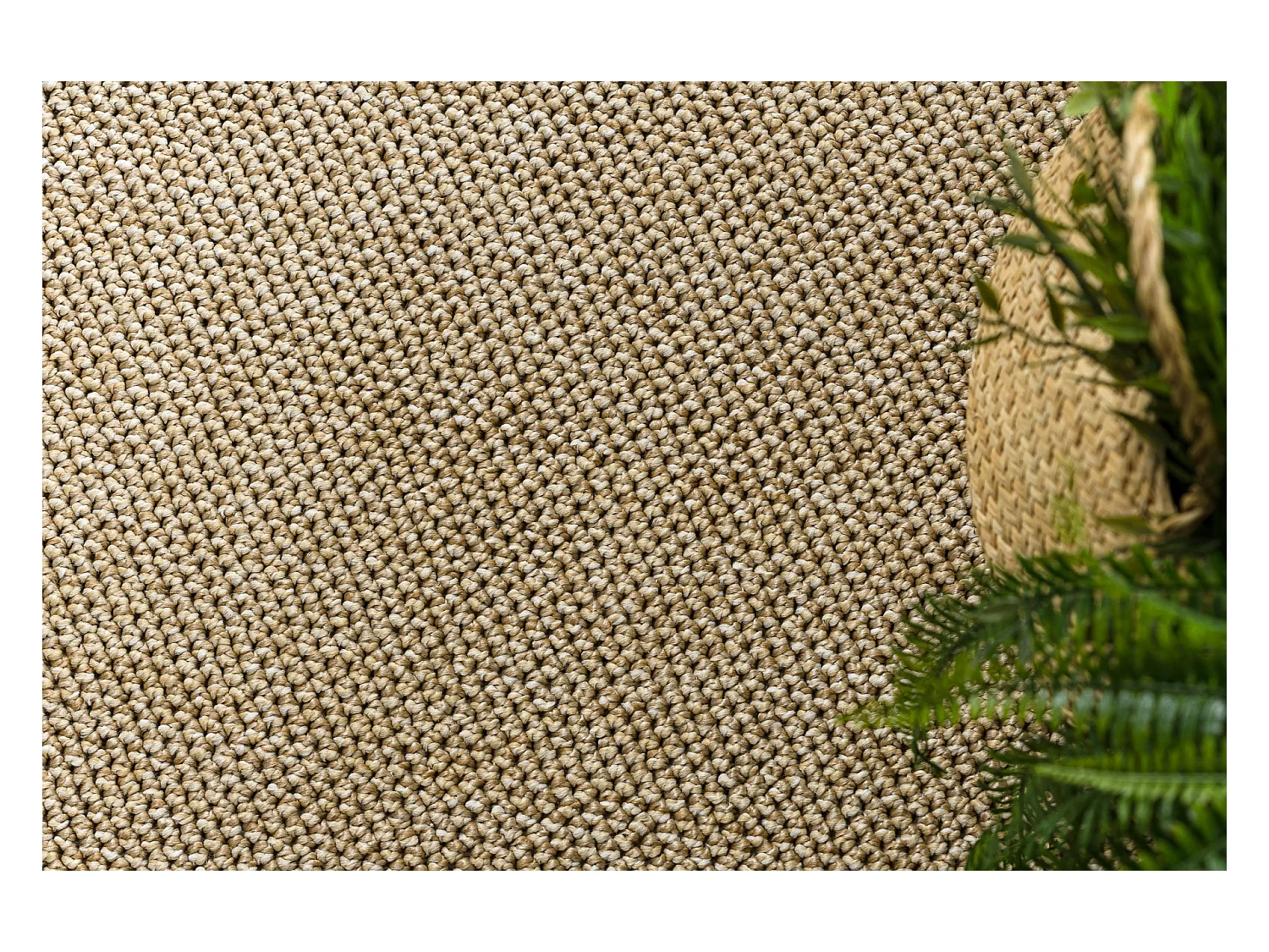 Tapis CASABLANCA LOOM beige, bouclé, doux intérieur et extérieur 200x400 cm