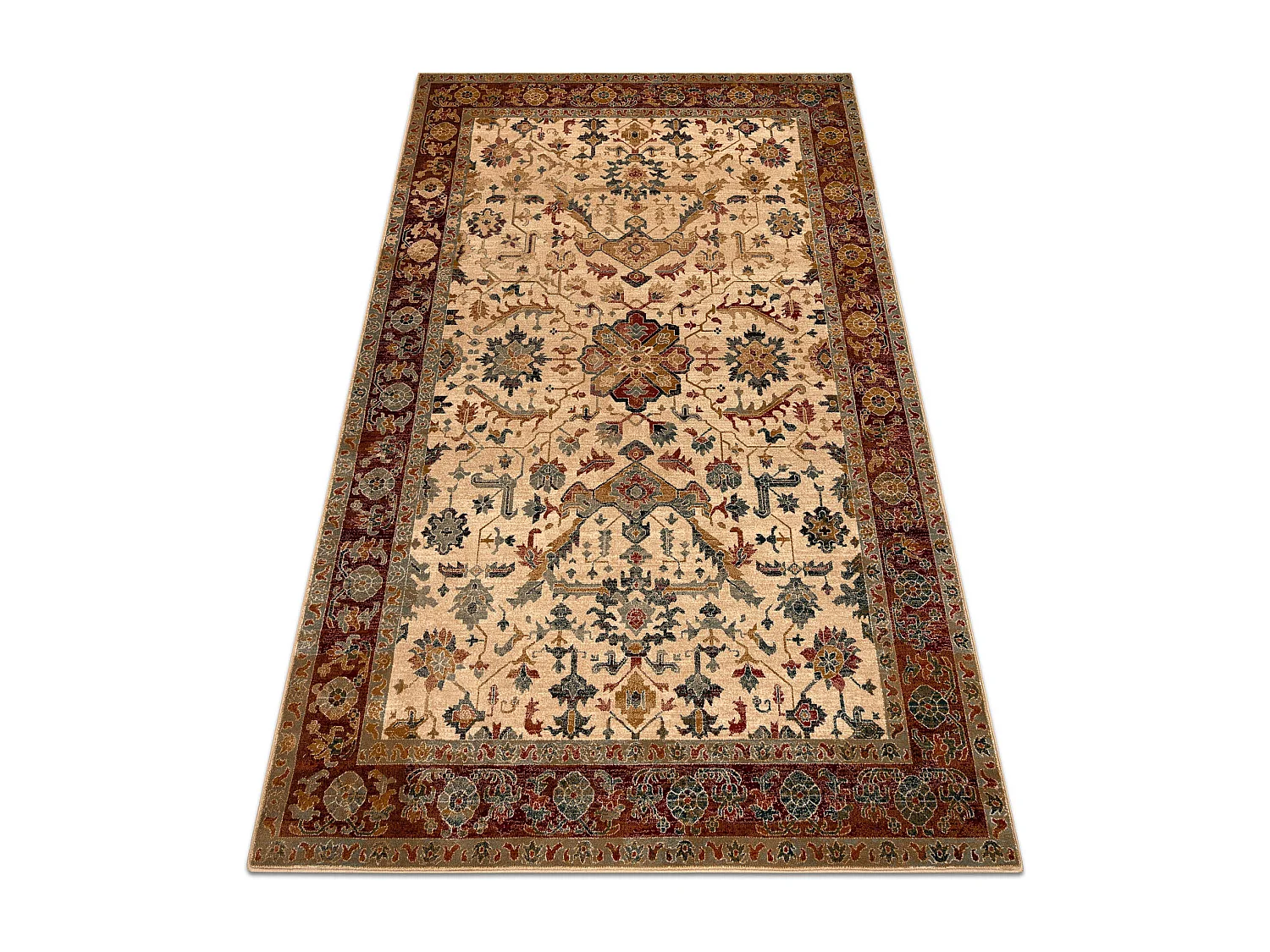 Tappeto di lana POLONIA VERANO Ornamento, cadre rubino chiaro 170x235 cm