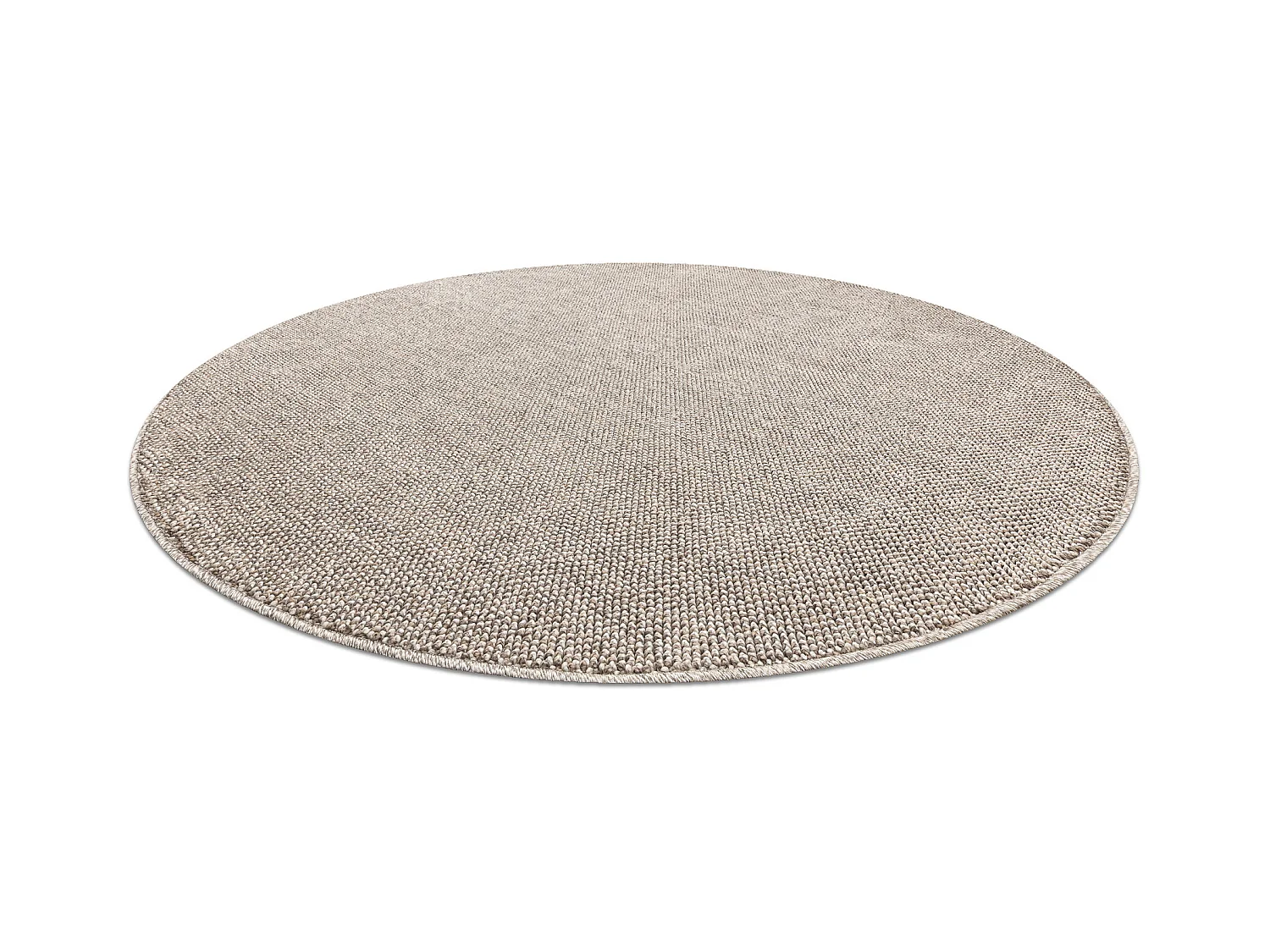 Tapis CASABLANCA LOOM cercle marron, bouclé, doux intérieur et exté cercle 80 cm