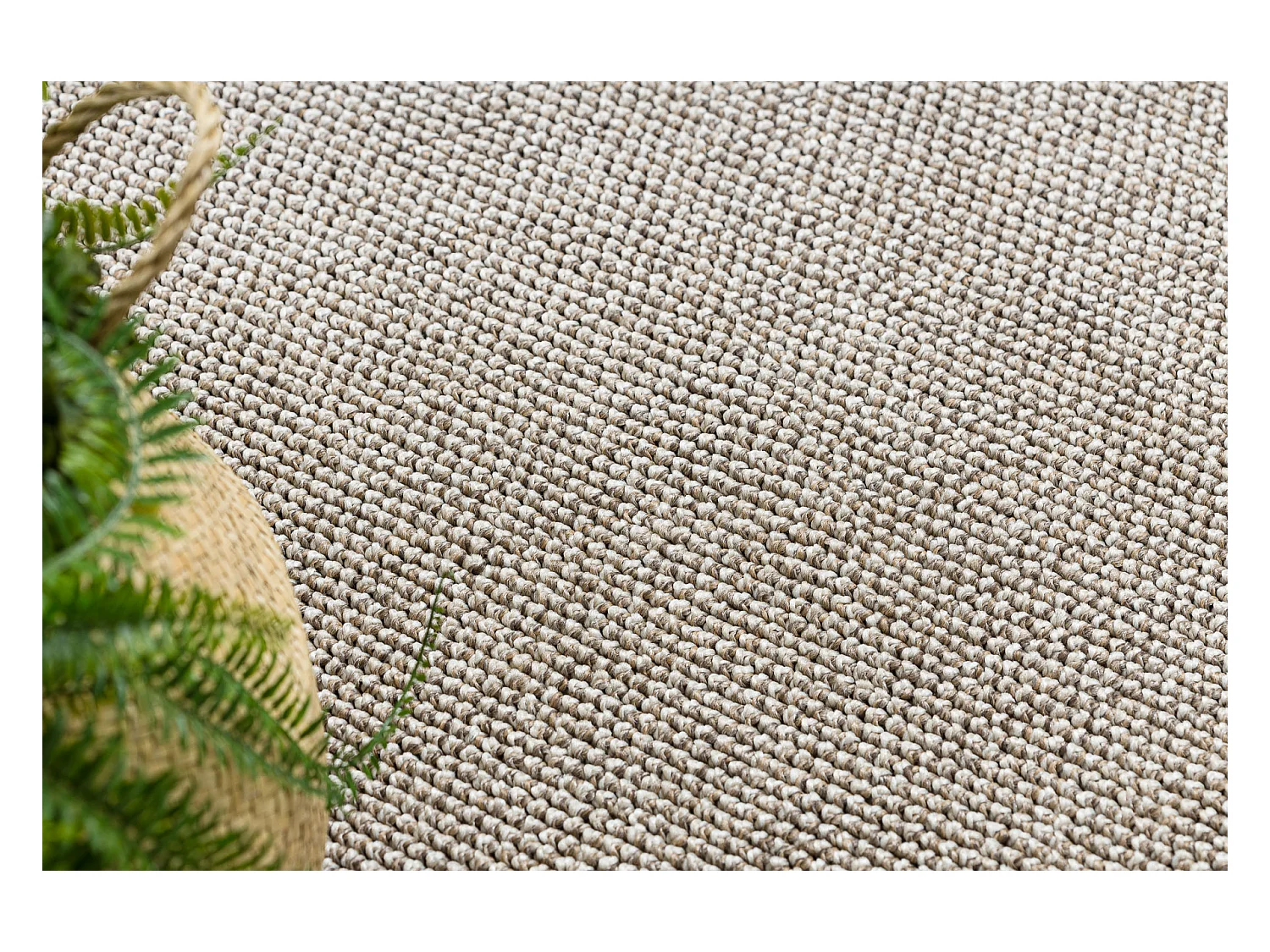 Tapis CASABLANCA LOOM marron, bouclé, doux intérieur et extérieur 300x300 cm