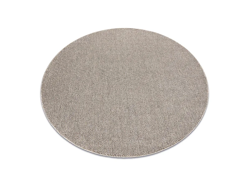 Teppich CASABLANCA LOOM Kreis braun, Schleife weich drinnen & draußen cercle 150 cm