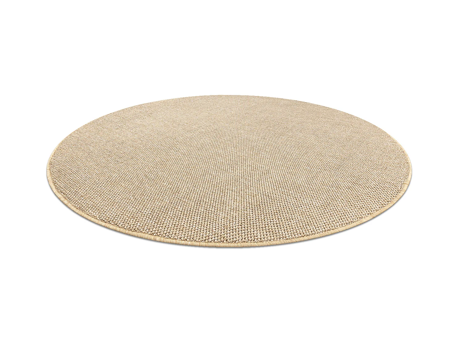 Tapis CASABLANCA LOOM cercle beige, bouclé, doux intérieur et extér cercle 133 cm