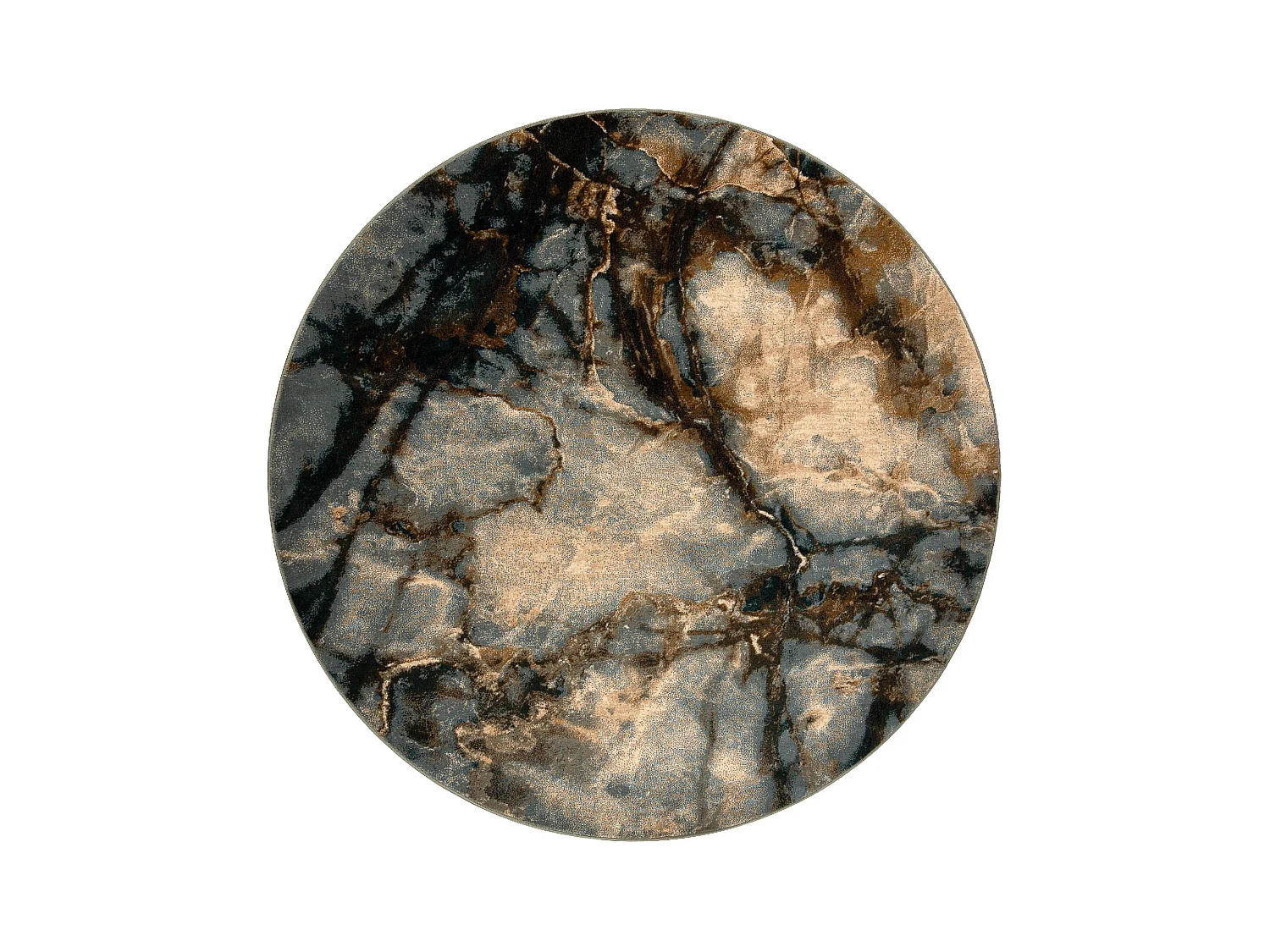 Tapis en laine OMEGA ELIAN Cercle Marbre iron vert cercle 200 cm