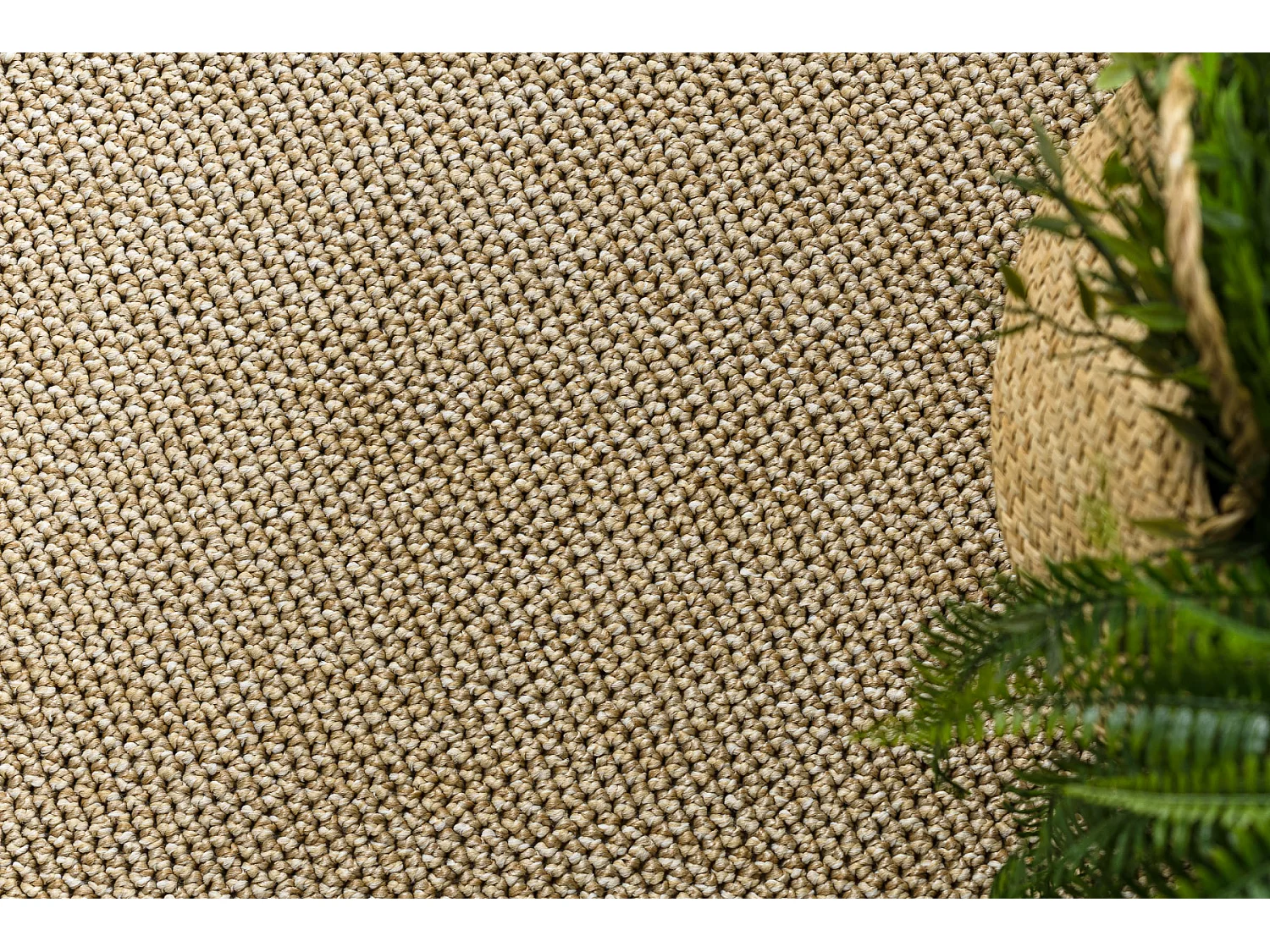 Tapis CASABLANCA LOOM beige, bouclé, doux intérieur et extérieur 300x350 cm